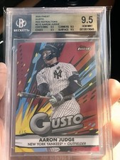 2025 Topps Finest - Gusto Aaron Judge #G-12 Red Refractor /5 Yankees
