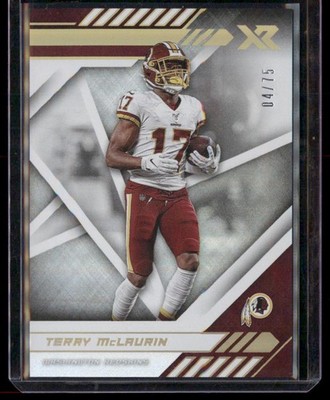 2020 Panini XR #78 Terry McLaurin White #/75