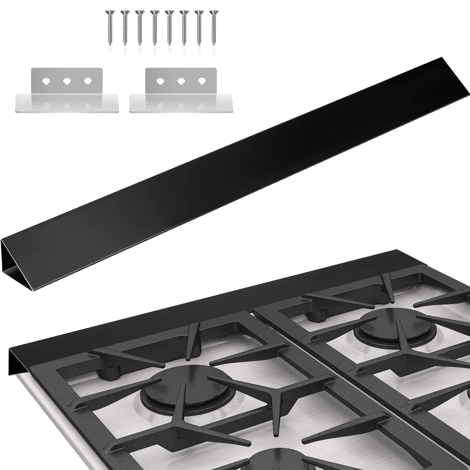 30 Inch Slide in Range Rear Filler Kit, Large Stove Gap Cover, Cooktop Trim K...