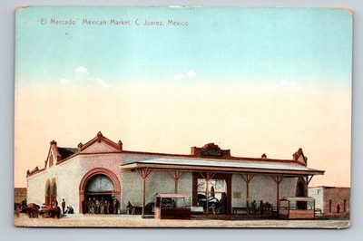 Mexico Juarez,GRO MX Mexican Market Vintage Postcard