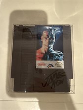 Terminator T2 NES Cartridge Signed By The Angry Video Game Nerd James Rolfe COA