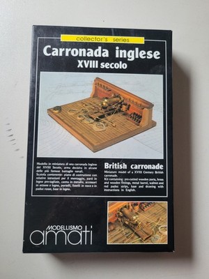 Amati British Carronade XVIII Century Model Kit 1:35 Wood/Brass MPN 1702