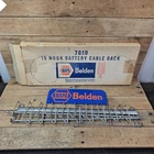 Vintage NAPA Belden 7619 19 Hook Battery Cable Display Rack Sign Box NOS Garage