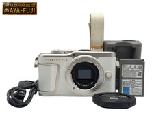  Excellent Olympus PEN E-PL10 White Mirrorless Camera Body Low SC814 Japan