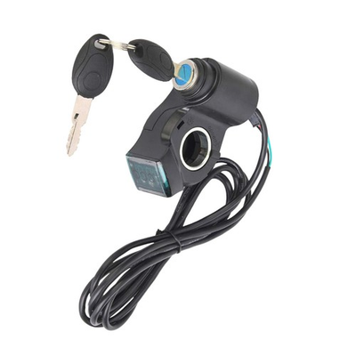 #ad #ad E Bike Throttle Control Switch with LED Voltage Display and Security Key Lock $11.84