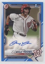 2021 Bowman Paper Prospect Blue Border 21/150 Jeremy Ydens #PAPR-JY Auto 1u3