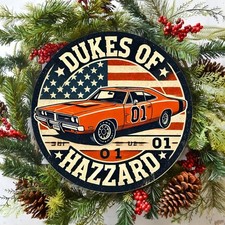 Tin Metal Signs Home D cor Wall Art 8x8 Vintage Wall Sign 2D Flat,Circular Tin H