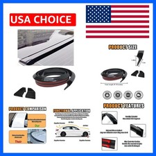 Car Rear Spoiler Roof Lip Kit Black 3d Rubber Trunk Spoiler Roof Spoiler W... Car Rear Spoiler Roof Lip Kit Black 3d Rubber Trunk Spoiler Roof Spoiler W...