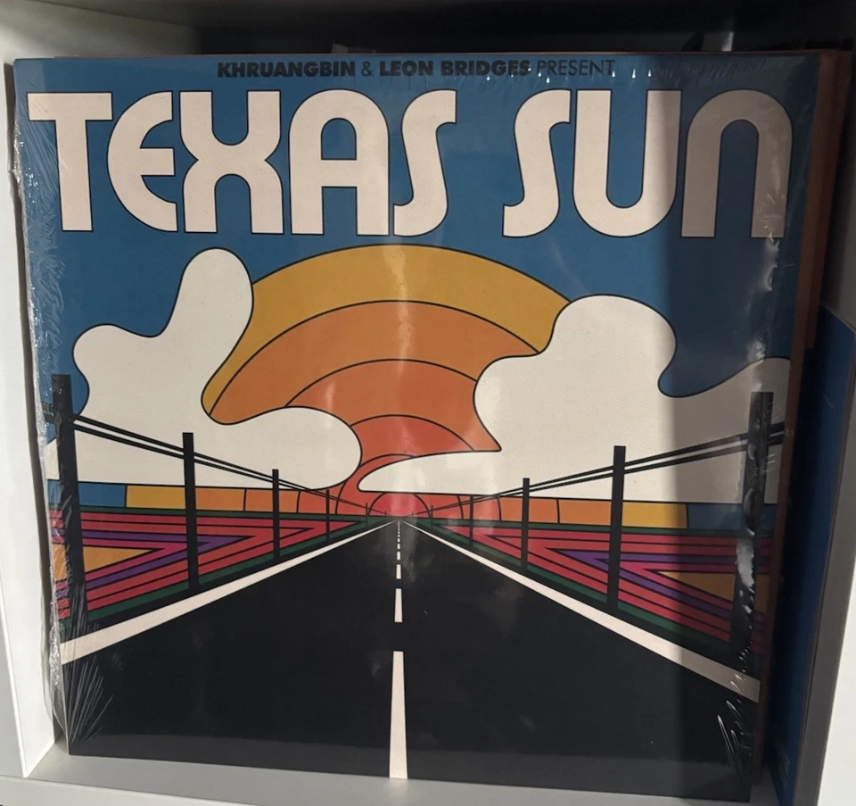 Khruangbin & Leon Bridges - Texas Sun Purple & Blue Nebula Vinyl New Sealed - Image 2 of 4