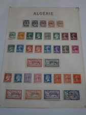 ALGERIE LOT 35 TIMBRES NEUFS DE 1924-25. BONNE COTE
