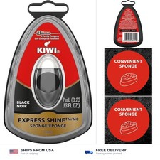KIWI Express Shoe Shine Sponge  Leather Care for Shoes, Boots, Furniture, Ja...