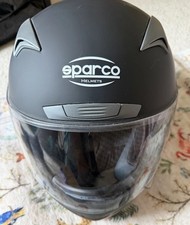 Sparco Club X1 Helmet Size XL Matte Black Finish With A Clear Top Visor
