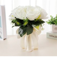 1x Wedding Bouquet for Bride Artificial Rose Flowers Bouquet for Party Wedding