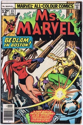 MS. MARVEL # 13 US Comic 1977 PENCE VARIANT
