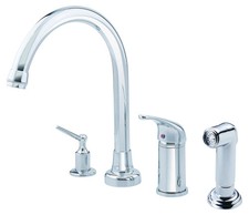 Gerber D409112 Chrome Melrose Single Handle High-rise Kitchen Faucet - Touch On