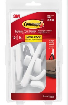 3M Mega Pack Large Utility Command Hooks 14 Hooks