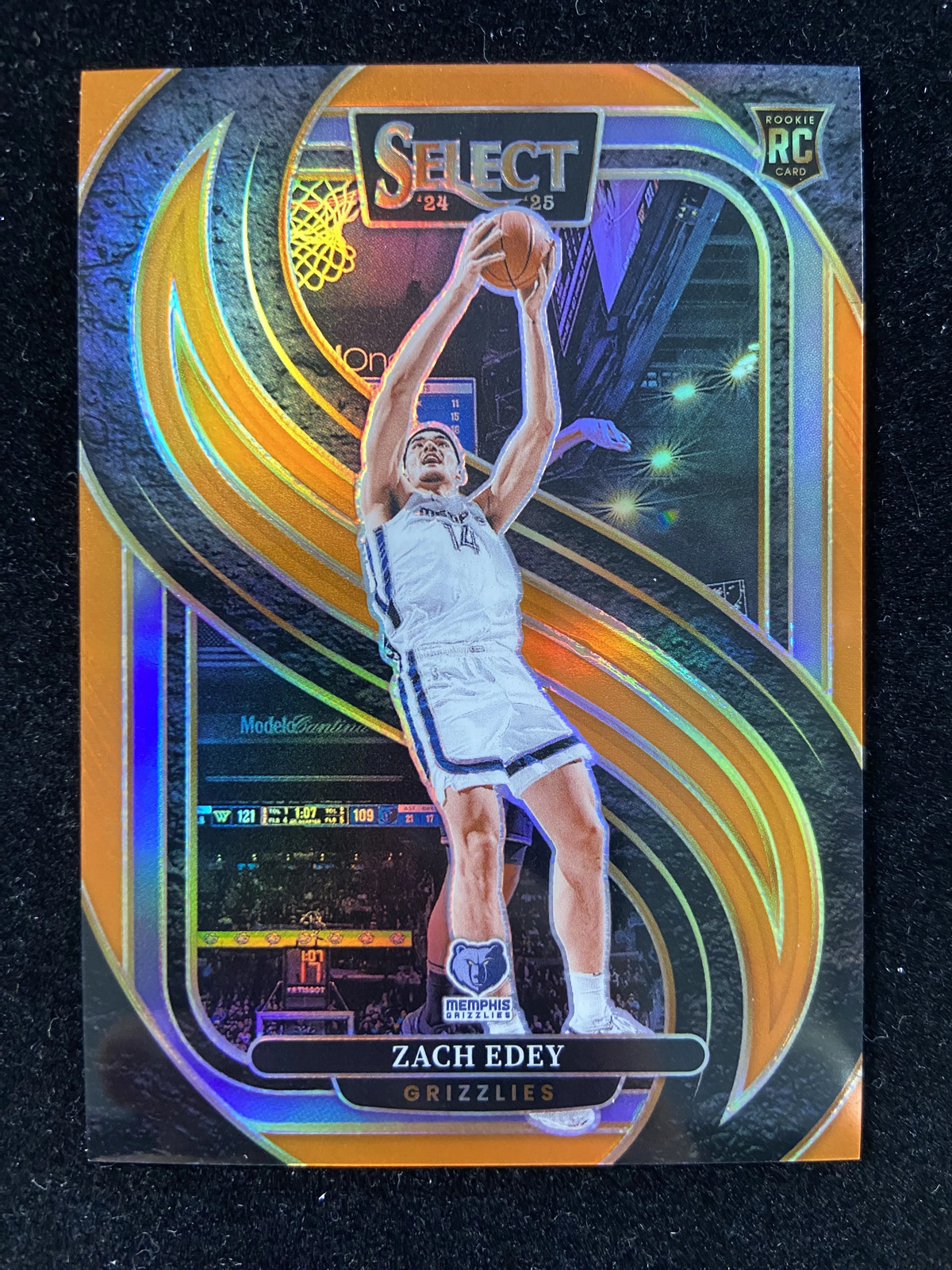 2024-25 Panini Select Premier Level Orange #192 Zach Edey RC Rookie 52/65 zz