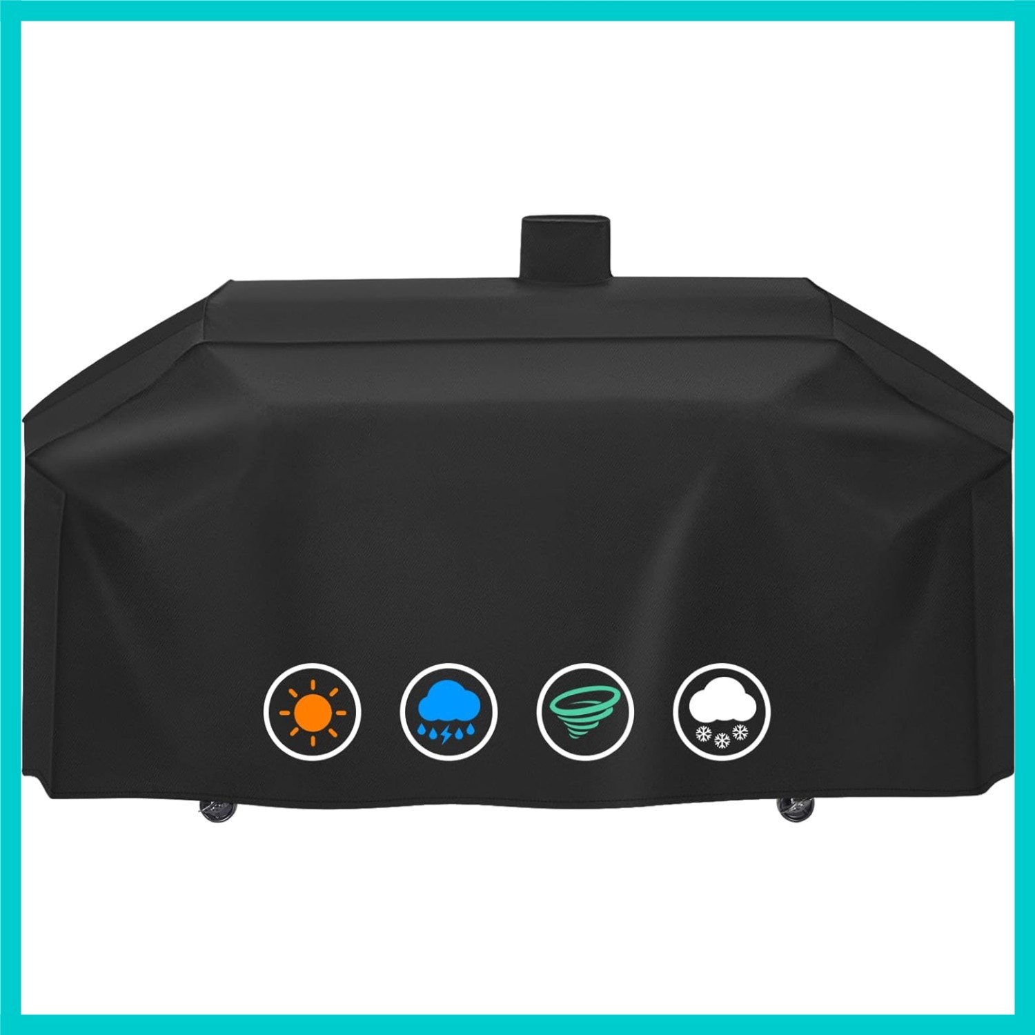 Secure 600D Grill Cover with PVC Lining - Fits Pit Boss & Smoke Hollow 4-in-1