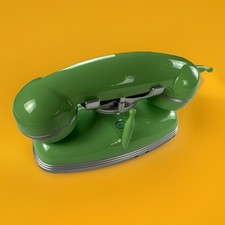 POTTERY BARN TEEN GRAND CORDLESS PHONE - LANDLINE - GREEN - Works  Needs Wires 