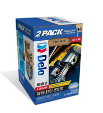Delo Xle Sb Synthetic Blend Diesel Motor Oil Sae 15w-40 3 Gallon Smart Change