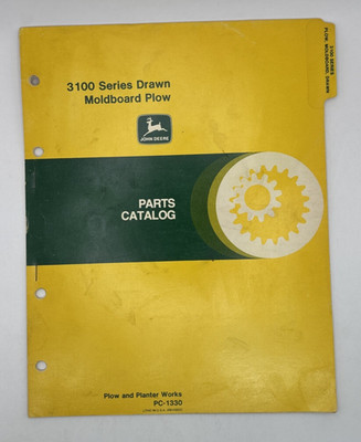 John Deere - 3100 Series Drawn Moldboard Plow - Parts Catalog - PC-1330