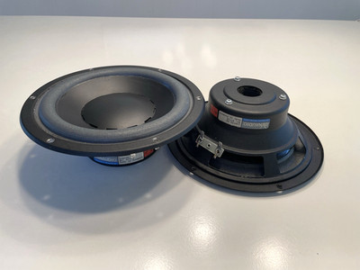 Dynaudio 24W100 87530 240mm Woofer Speaker Drivers PAIR - NICE - Read Desc