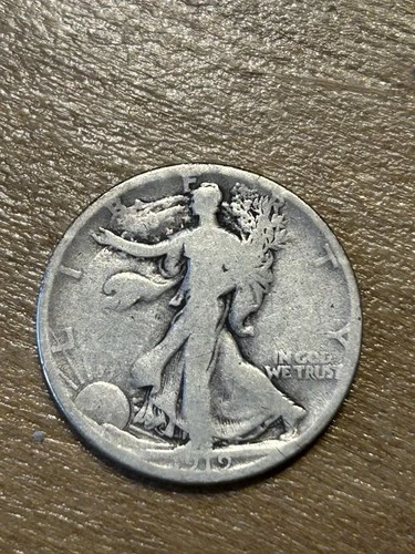 1919D Walking Liberty Half Dollar VG