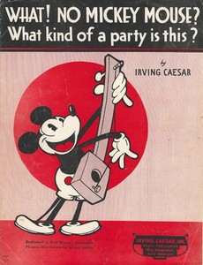 1932 Mickey Mouse sheet music by Irving Caesar