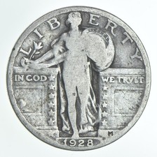 1928 Standing Liberty Quarter AC Average Circ