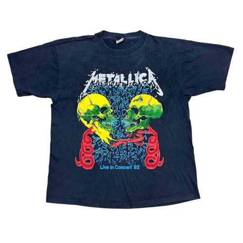 Rare Metallica Rulz Live In Concert Pushead Tou 1990s vintage concert t-shirt, vintage, single stitch, B+ condition