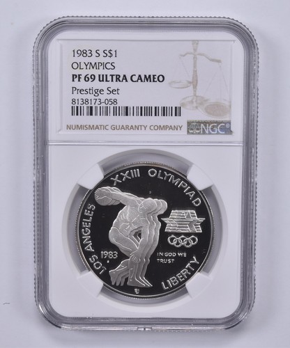 1983-S Olympic Commemorative Dollar Prestige Set PF69 UCAM NGC Brown Label *5792