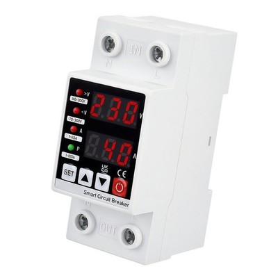 Überspannungsschutz AC220V/110V 63A Leistungsschutzschalter For+Marke