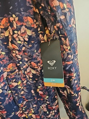 Roxy Women's JETTY Dryflight Floral Ski and Snowboard Jacket Size
