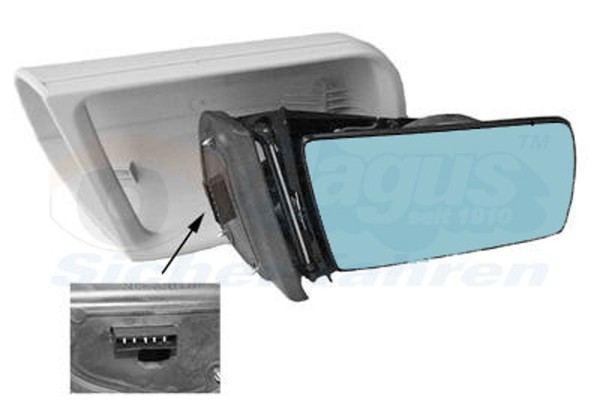 AußEnspiegel Hagus VAN Wezel 3031808 FüR Mercedes Klasse W202 W210 VF210 S210-image