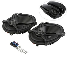 Saddlebags w 5x7 Speaker Lids Compatible Harley Davidson Touring 1993-2013
