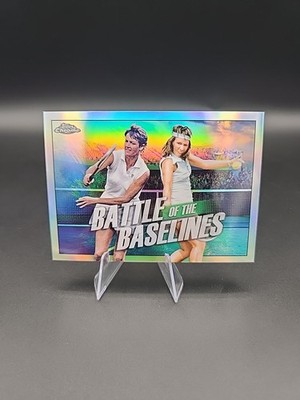 2021 Topps Chrome Tennis Battle of Baselines #BB-5 Margaret Smith Court Casals