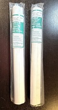 2 White Cordless Light Filtering Vinyl Roller Shades 16 1/2" or shorter NEW