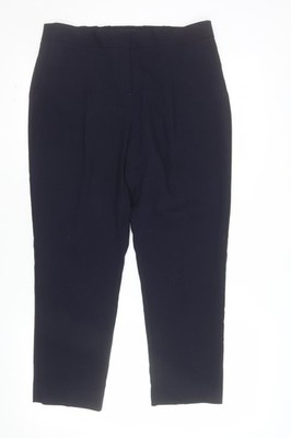 Next Petite Damenhose marineblau Größe 12 gerades Bein