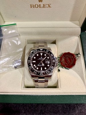 Rolex GMT-Master II 116710LN Black Ceramic Box Papers 2015 Serviced