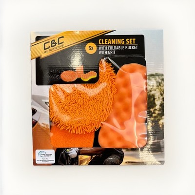 Schwammset für Autoreinigung mit Faltbaren Eimer Auto Reinigung Kit Car Wash