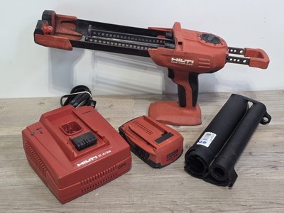 HILTI HDE 500-A22 CORDLESS ADHESIVE DISPENSER W/ BATTERY AND CHARGER