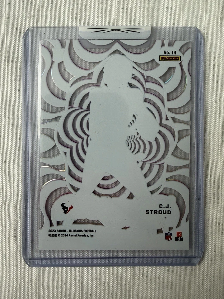 CJ Stroud RC 2023 No. 14 Panini Illusions Purple Funkadelic 1 of 1 MISPRINT! - Image 2 of 2