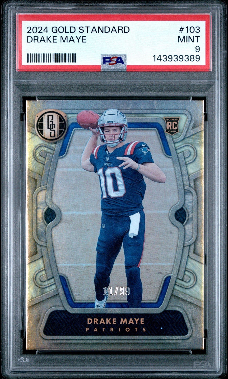 2024 Panini Gold Standard - Rookies Drake Maye #103 /99 (RC)