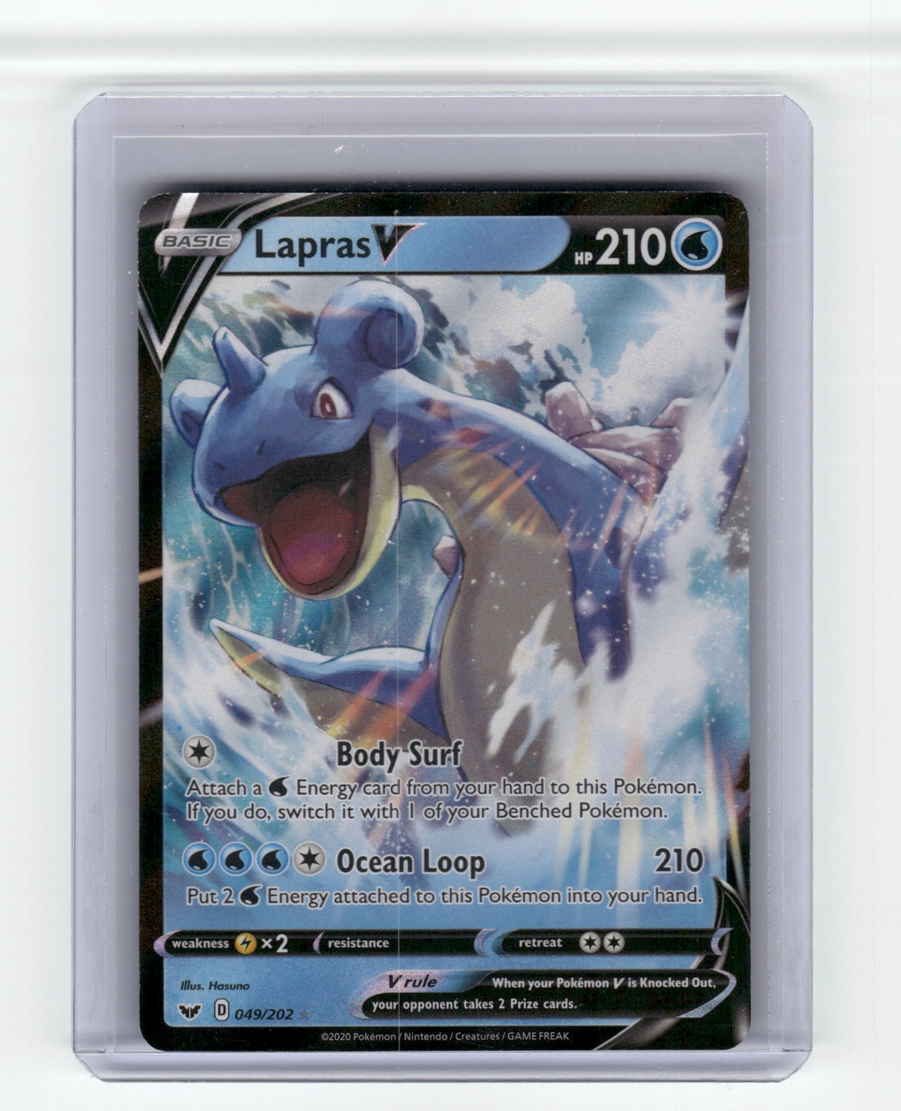 Lapras V SWSH01: Sword & Shield Base Set Ultra Rare,Holo Pokemon NM
