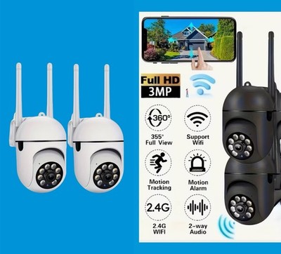 2 Huntvision Wifi Cameras W/Cloud Storage Or TF Card Support, Intelligent Camera