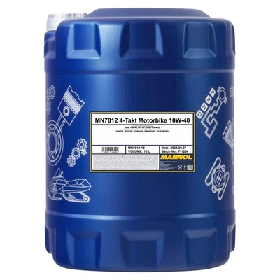 Motor Öl SAE 10W-40 MANNOL Ester 10 Liter Aprilia Honda Kymco Suzuki Yamaha Oel - Bild 1 von 4