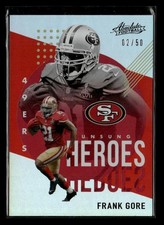 2021 Panini Absolute #UH18 Frank Gore Unsung Heroes Spectrum Orange #/50