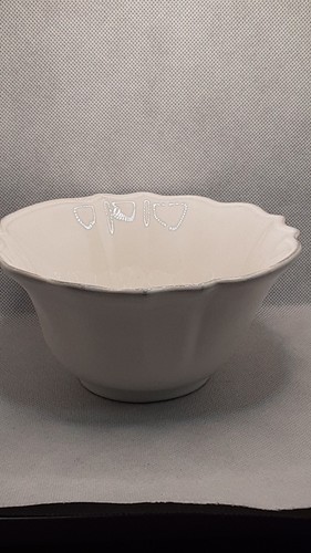 Grestel Stoneware Portugal White Scallop Bowl 6 1/4"x 3" - Picture 1 of 11