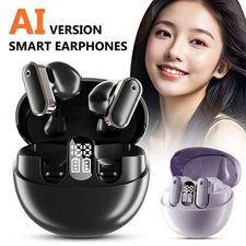 AI Language Real Time Translator Earbuds Bluetooth Wireless Stereo Headset + APP