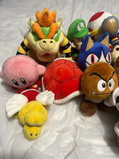 Super Mario Plush Doll Lot Bowser Luigi Mario Toad Yoshi Character Set